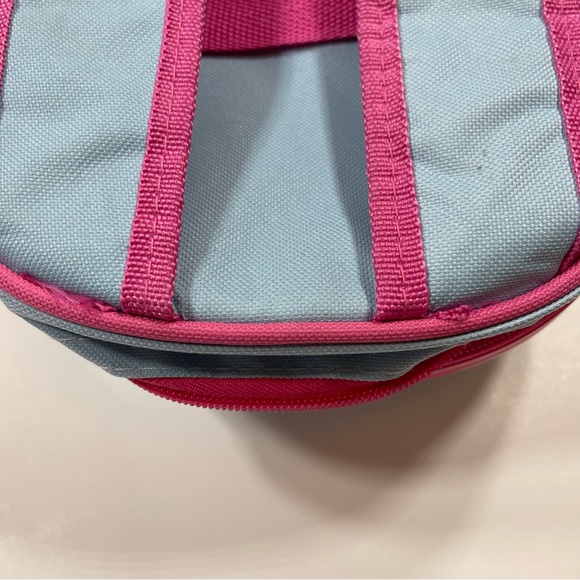Blue Pink Owl Hard Shell Cover Travel Backpack - Picture 7 of 13